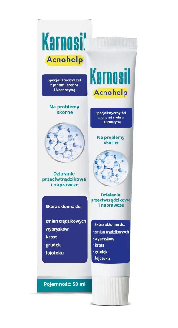 Karnosil Acnohelp Specjalistyczny żel z jonami srebra i karnozyną 50 ml - 1 - Apteka HIT