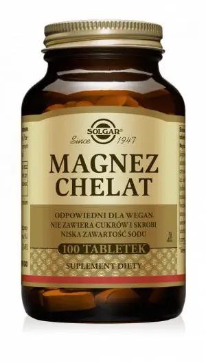 Solgar Magnez chelat 100 tabletek - 1 - Apteka HIT