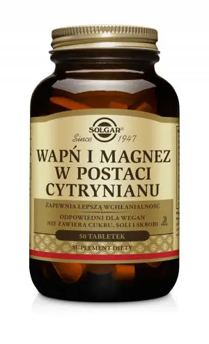 Solgar Wapń i Magnez cytrynian 100 tabletek - 1 - Apteka HIT