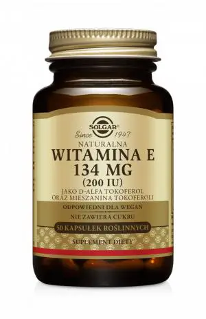 Solgar Naturalna witamina E 134 mg 50 kapsulek - 1 - Apteka HIT