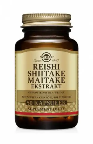 Solgar Reishi Shiitake Maitake Ekstrakty 50 kapsułek - 1 - Apteka HIT