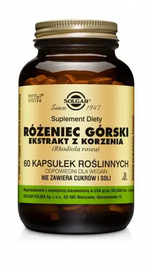 Solgar Różeniec górski ekstrakt z korzenia 60 kapsułek - 1 - Apteka HIT