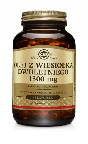 Solgar Olej z wiesiołka dwuletniego 1300 mg 30 kapsułek - 1 - Apteka HIT