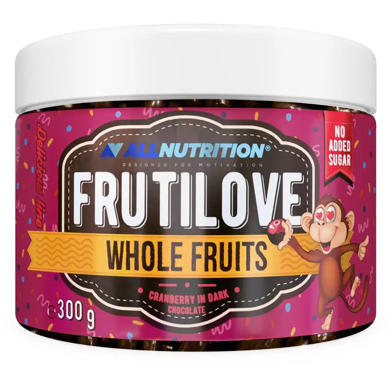 FRUTILOVE WHOLE FRUITS - żurawina w ciemnej czekoladzie 300 g - 1 - Apteka HIT