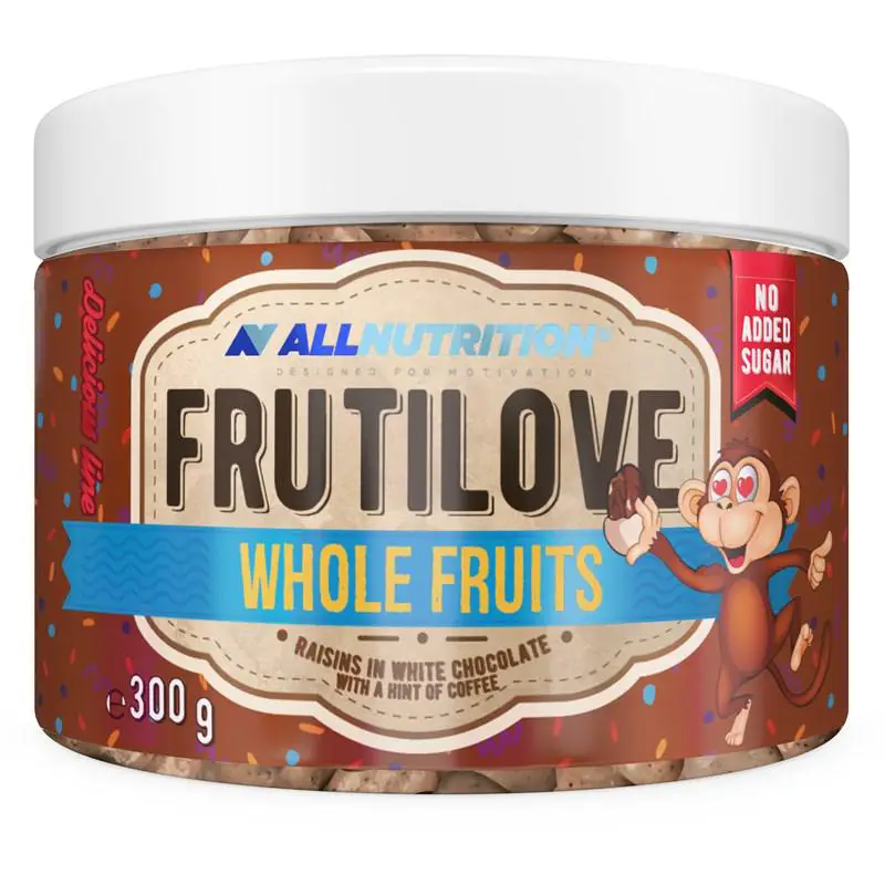 FRUTILOVE WHOLE FRUITS - rodzynki w białej czekoladzie z nutą kawy 300 g - 1 - Apteka HIT