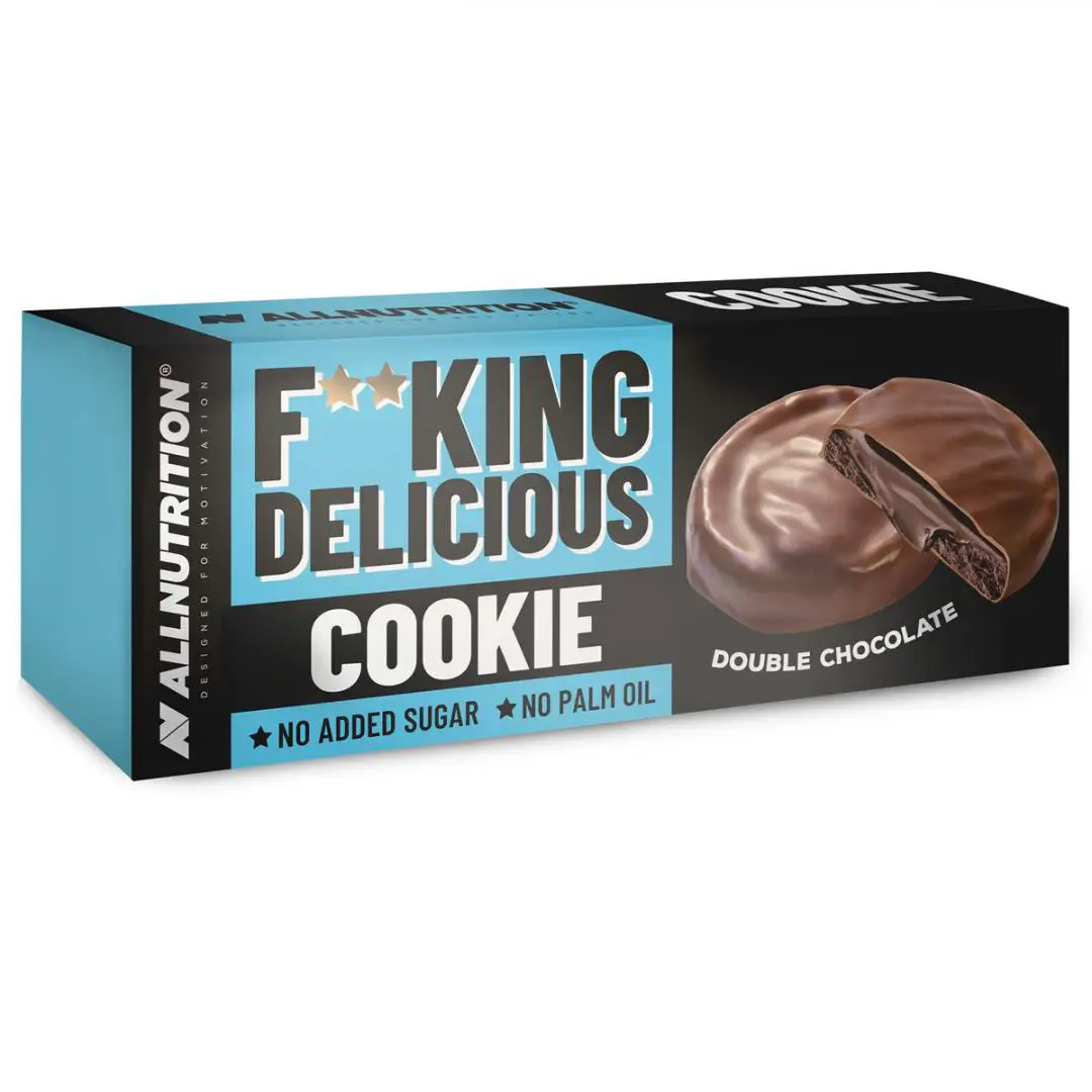 Allnutrition ciastka Fitking Delicious Cookie double chocolate 128 g - 1 - Apteka HIT