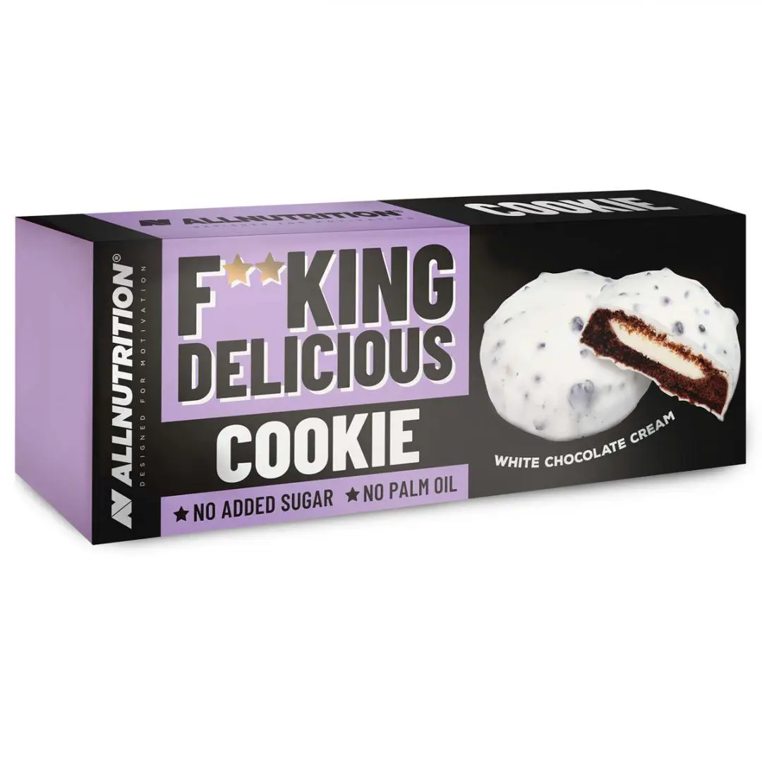 Allnutrition ciastka Fitking Delicious Cookie white chocolate cream 128 g - 1 - Apteka HIT