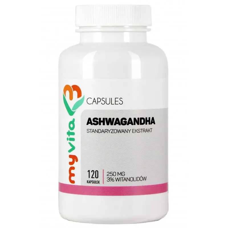 MyVita Ashwagandha 250 mg 120 kapsułek - 1 - Apteka HIT