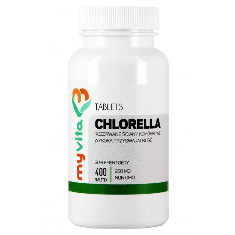 MyVita Chlorella 250 mg 400 tabletek - 1 - Apteka HIT