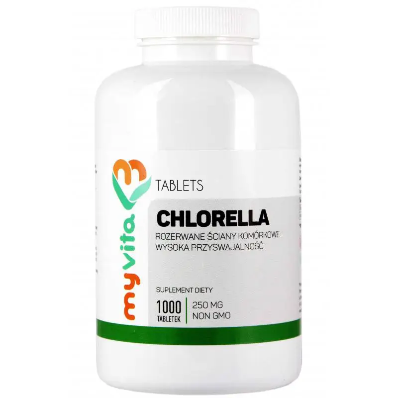 MyVita Chlorella 250 mg 1000 tabletek - 1 - Apteka HIT