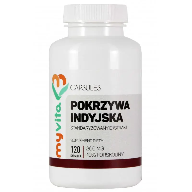 MyVita Pokrzywa indyjska 200 mg 120 kapsułek - 1 - Apteka HIT