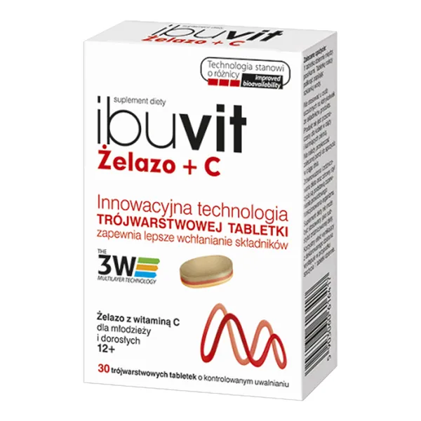 Ibuvit Żelazo + C 30 tabletek - 1 - Apteka HIT