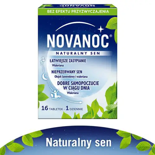 Novanoc naturalny sen 16 tabletek - 1 - Apteka HIT