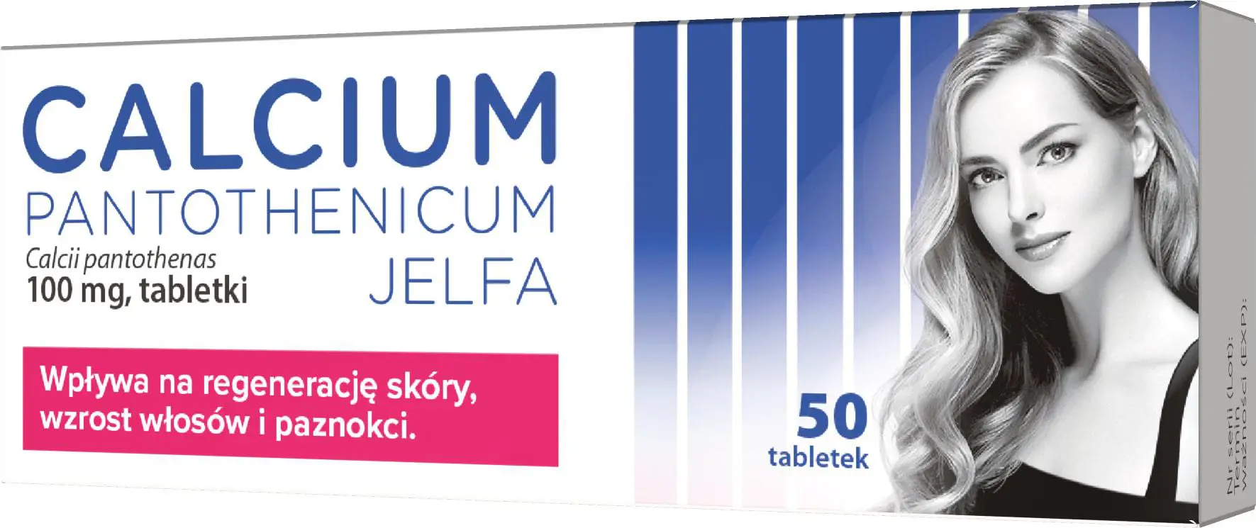 Calcium Pantothenicum Jelfa 100 mg 50 tabletek - 1 - Apteka HIT