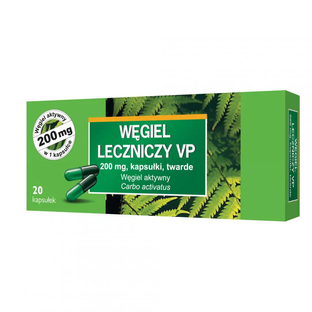 Węgiel leczniczy VP 200 mg 20 kapsułek - 1 - Apteka HIT