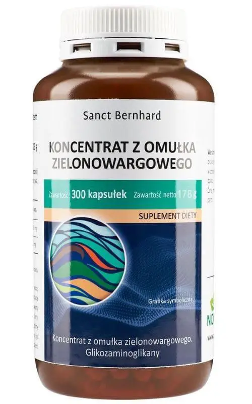 Koncentrat z omułka zielonowargowego 500 mg 300 kapsułek Sanct Bernhard - 1 - Apteka HIT