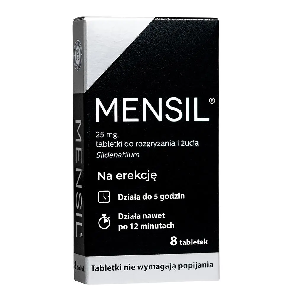 Mensil 25 mg 8 tabletek do rozgryzania i żucia - 1 - Apteka HIT