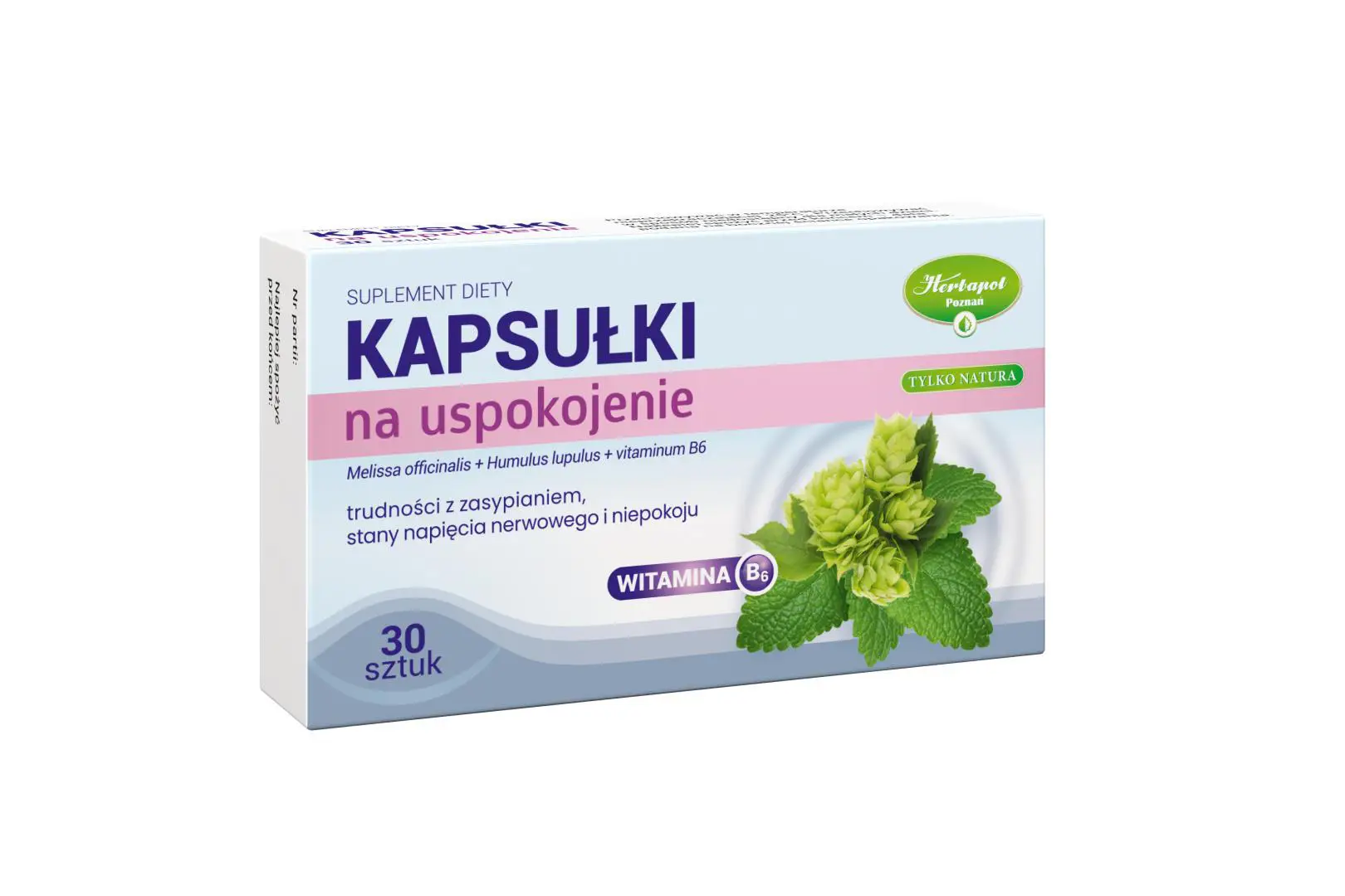 Kapsułki na uspokojenie Tylko Natura 30 sztuk - 1 - Apteka HIT