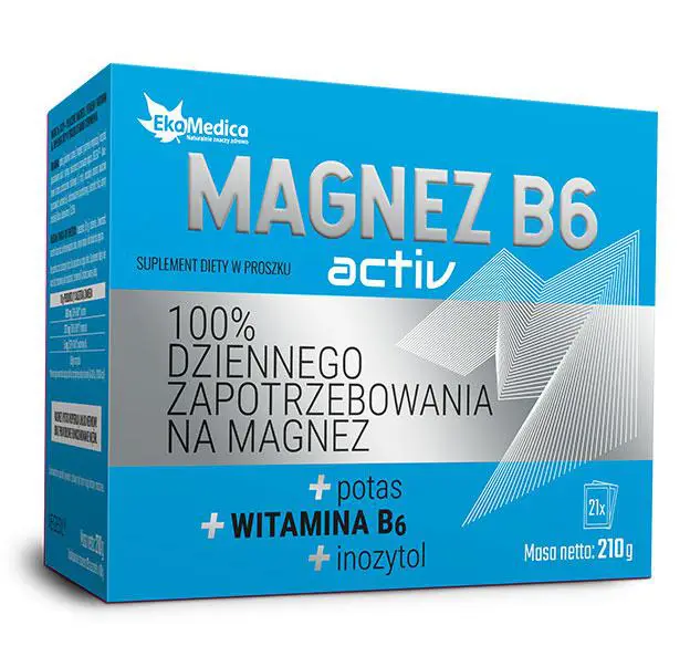 Magnez B6 Activ 21 saszetek EkaMedica - 1 - Apteka HIT