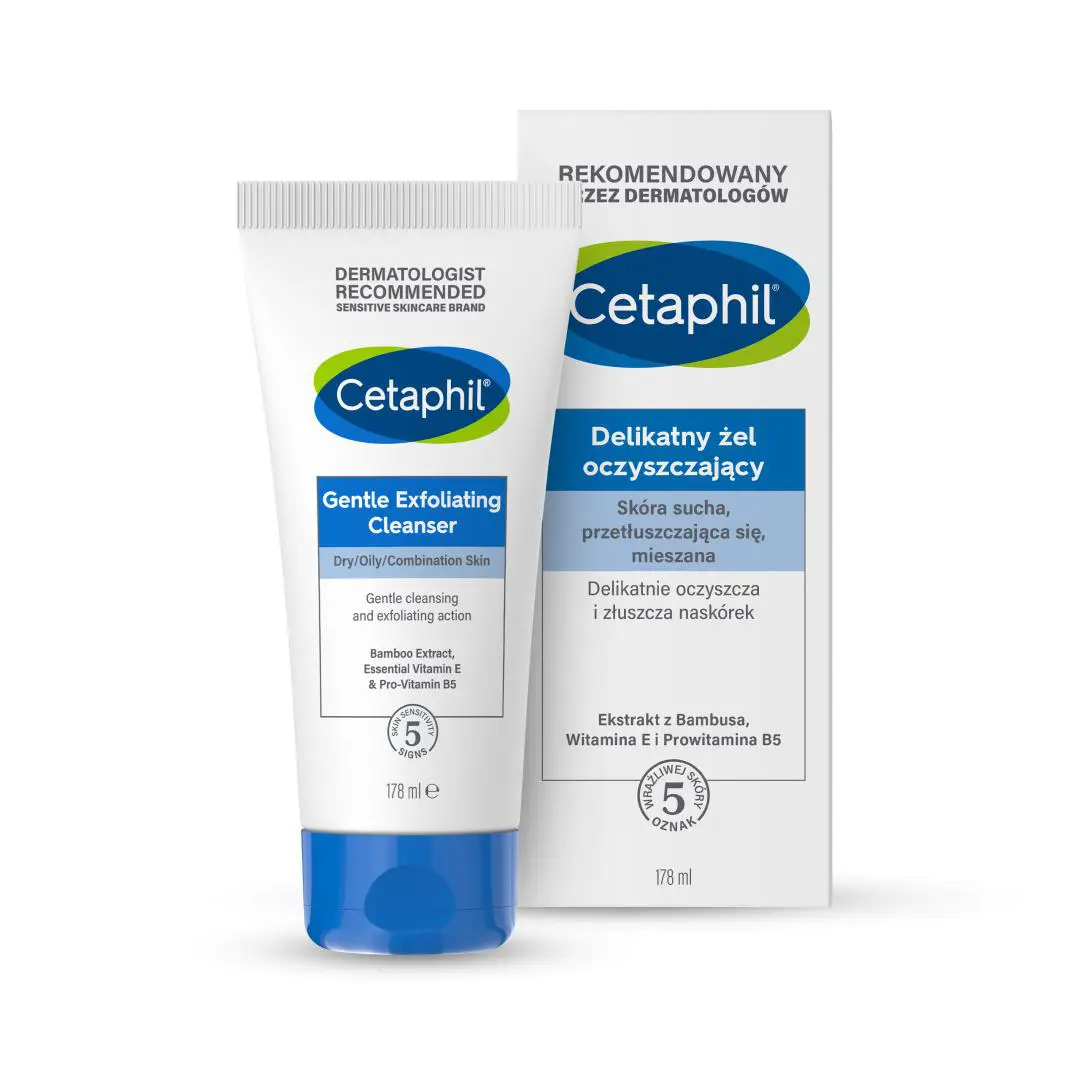 Cetaphil Delikatny żel oczyszczający do twarzy z peelingiem 178 ml - 1 - Apteka HIT