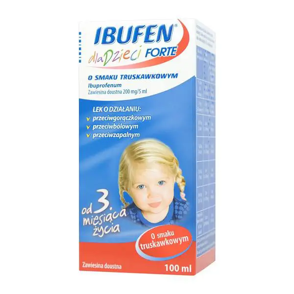 Ibufen Forte dla dzieci o smaku truskawkowym 100 ml - 1 - Apteka HIT