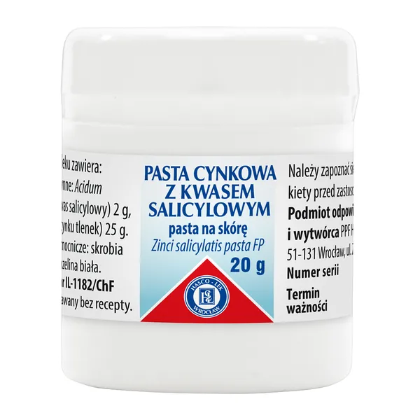 Pasta cynkowa z kwasem salicylowym 20 g - 1 - Apteka HIT