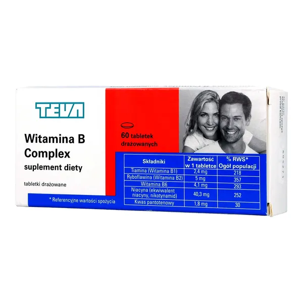 Witamina B Complex Teva 60 tabletek - 1 - Apteka HIT