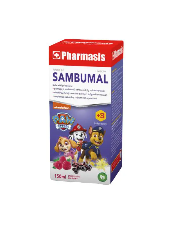 Syrop dla dzieci Sambumal Psi Patrol 150 ml Pharmasis - 2 - Apteka HIT