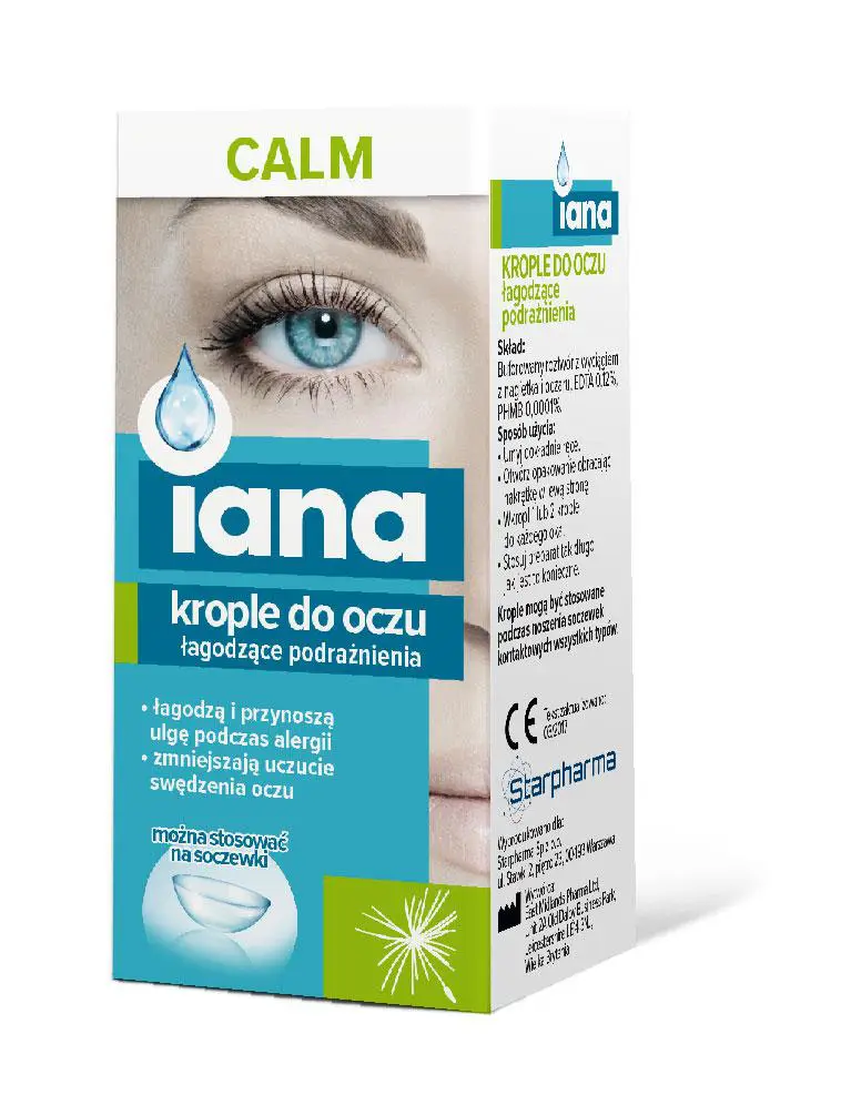 IANA Krople do oczu łagodzące podrażnienia  CALM10 ml - 1 - Apteka HIT