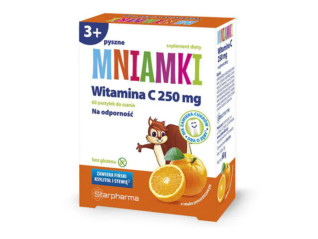 Mniamki Witamina C 250mg 60 pastylek - 1 - Apteka HIT