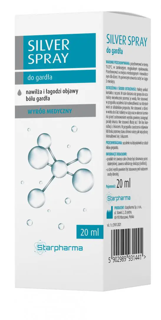 Silver Spray do gardła 20 ml Starpharma - 1 - Apteka HIT