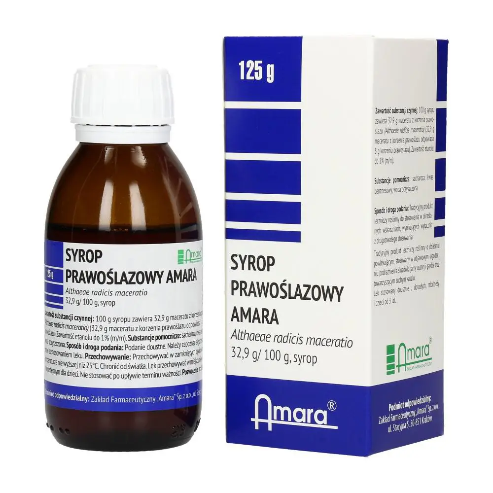 Syrop prawoślazowy Amara 125 g - 1 - Apteka HIT