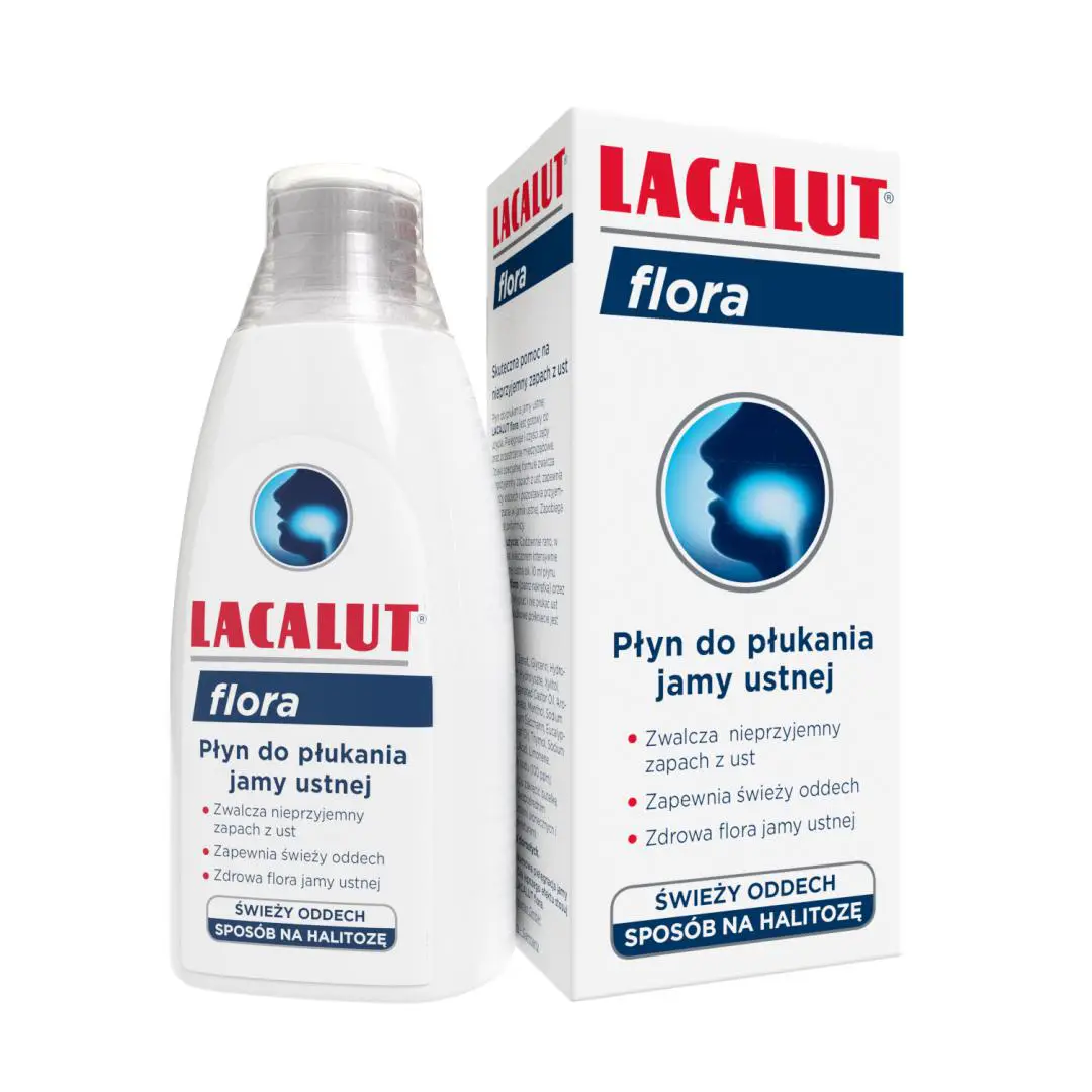 Lacalut flora płyn do płukania jamy ustnej świeży oddech 300 ml - 1 - Apteka HIT