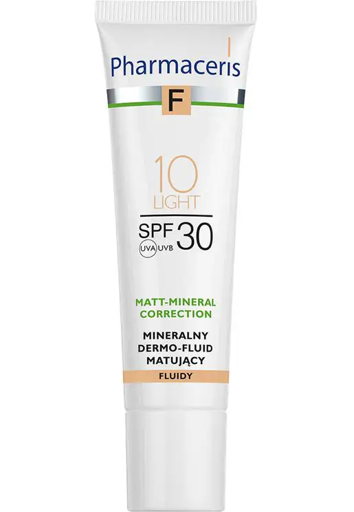 Pharmaceris F Matt-Mineral-Correction mineralny dermo-fluid matujący SPF30 light 10 - 30 ml - 1 - Apteka HIT