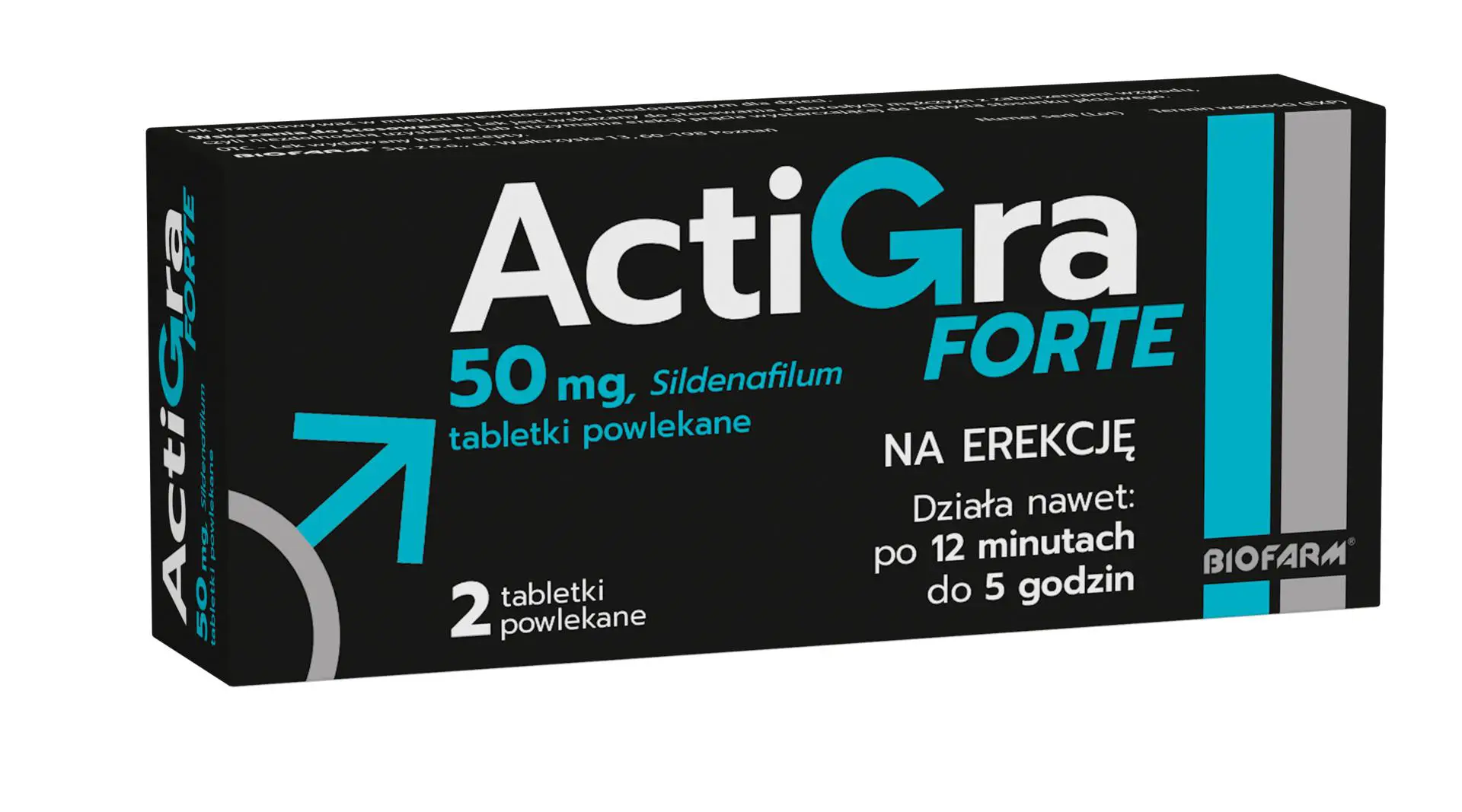 Actigra Forte 50 mg 2 tabletki powlekane - 1 - Apteka HIT