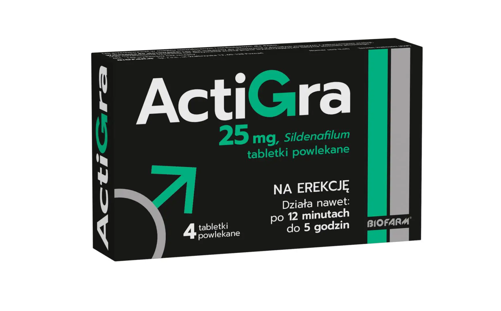 Actigra 25 mg 4 tabletki powlekane - 1 - Apteka HIT