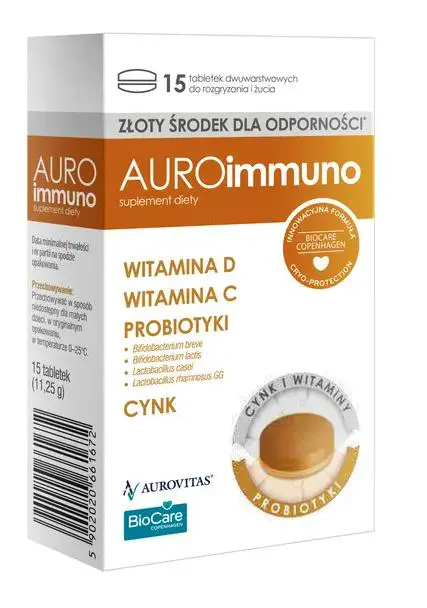 AuroImmuno tabletki do rozgryzania, żucia 15 szt. - 1 - Apteka HIT