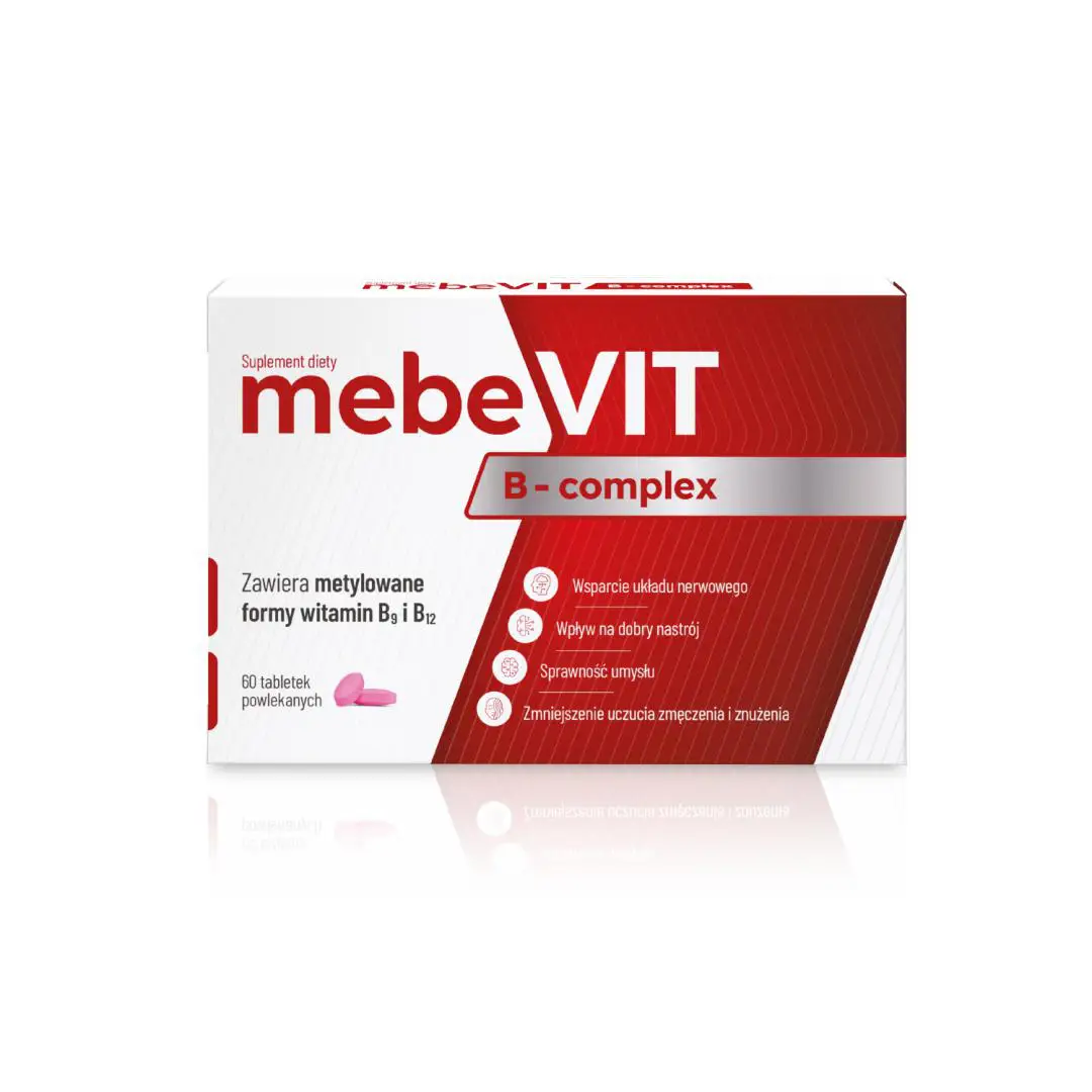 MebeVIT B-complex 60 tabletek powlekanych - 1 - Apteka HIT