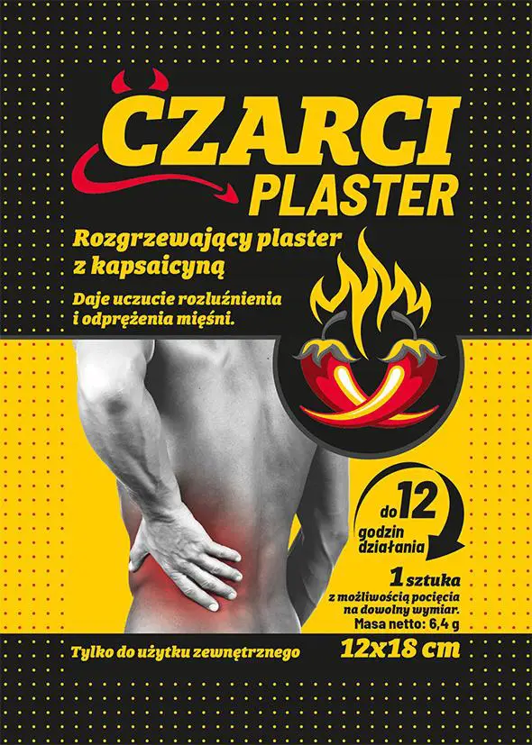 Czarci plaster - rozgrzewający plaster z kapsaicyną 1 sztuka - 1 - Apteka HIT