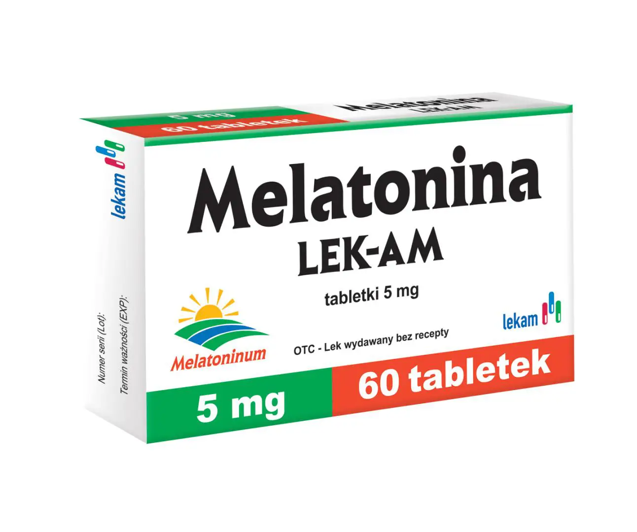 Melatonina Lek-Am 5 mg 60 tabletek - 1 - Apteka HIT