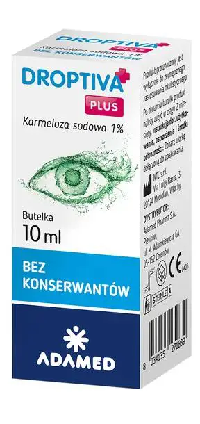 Droptiva Plus krople do oczu 10 ml - 1 - Apteka HIT