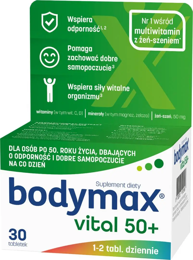 Bodymax Vital 50+ 30 tabletek - 1 - Apteka HIT