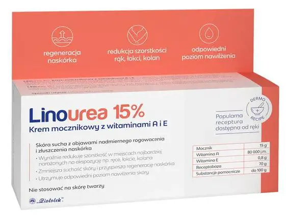 Linourea 15% Krem mocznikowy z wit. A i E 50 g - 1 - Apteka HIT