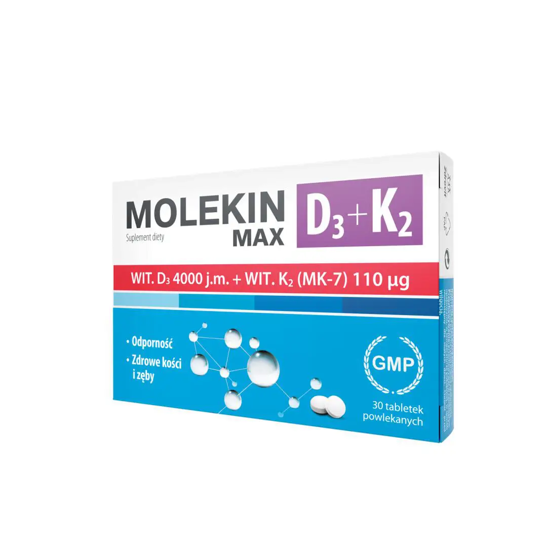 Molekin D3 + K2 Max 30 tabletek - 1 - Apteka HIT