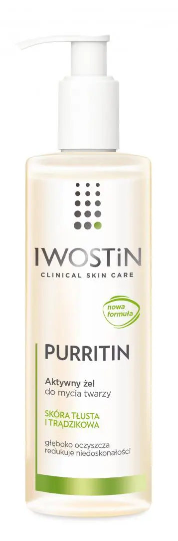 Iwostin Purritin Aktywny żel do mycia twarzy 300 ml - 1 - Apteka HIT