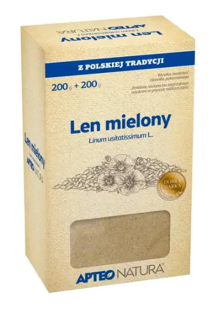 Len Mielony APTEO NATURA 200 g + 200 g - 1 - Apteka HIT