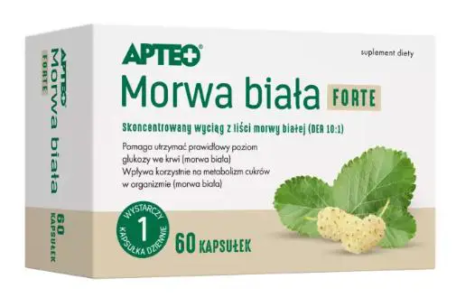 Morwa biała FORTE APTEO 60 kaps. - 1 - Apteka HIT