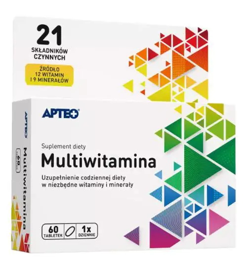 Multiwitamina APTEO 60 tabletek - 1 - Apteka HIT