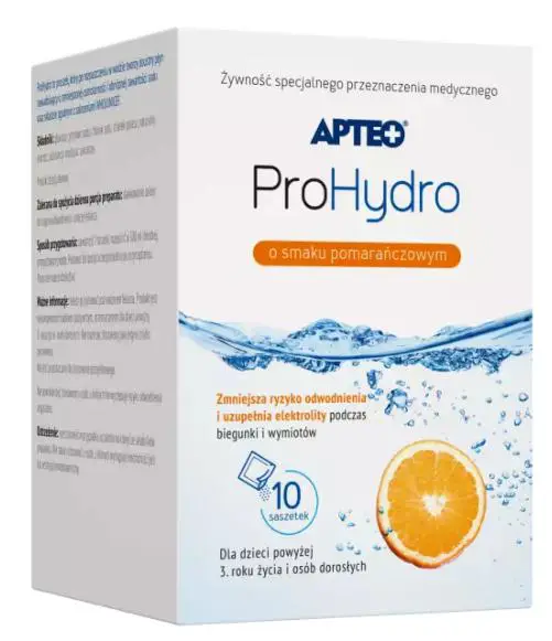 Prohydro o smaku pomarańczowym Apteo 10 saszetek - 1 - Apteka HIT