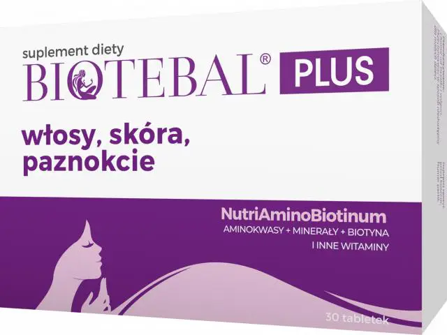 Biotebal Plus włosy, skóra, paznokcie 30 tabletek - 1 - Apteka HIT